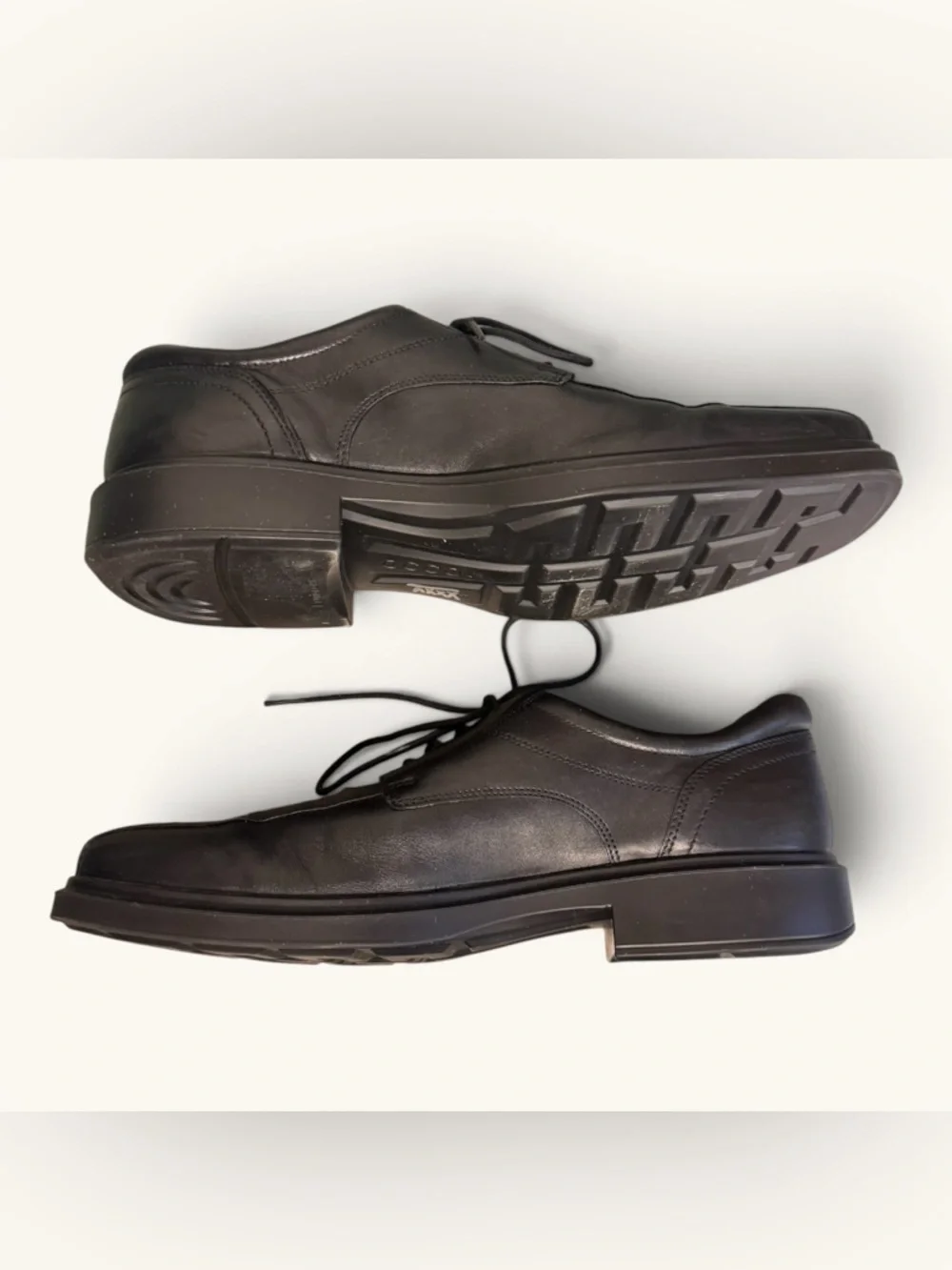 Ecco Helsinki 2.0 Bike Toe Derby Black Leather Size 46 / 12-12.5
